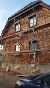 Fassade Leutersdorf mit Wärmedämmung