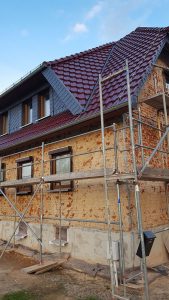 Fassade Leutersdorf mit Wärmedämmung