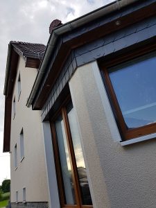 Fassade Leutersdorf mit Wärmedämmung