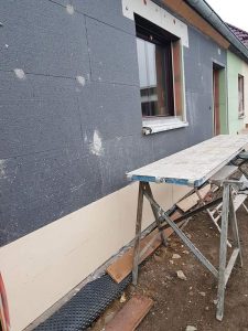Fassade Leutersdorf mit Wärmedämmung